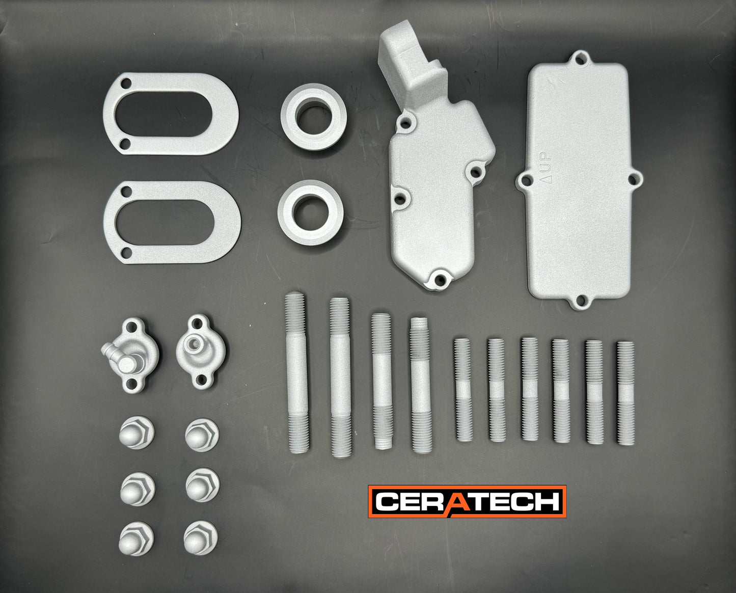 Cerakote C-124 Satin Nickel High Temp Ceramic Coating Customer Sample