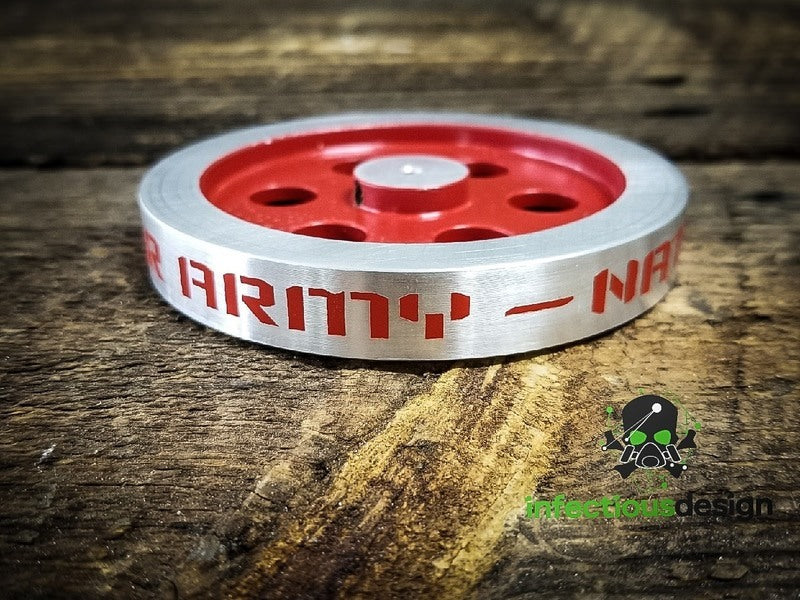 Cerakote C-143 Stoplight Red High Temp Coating Customer Sample