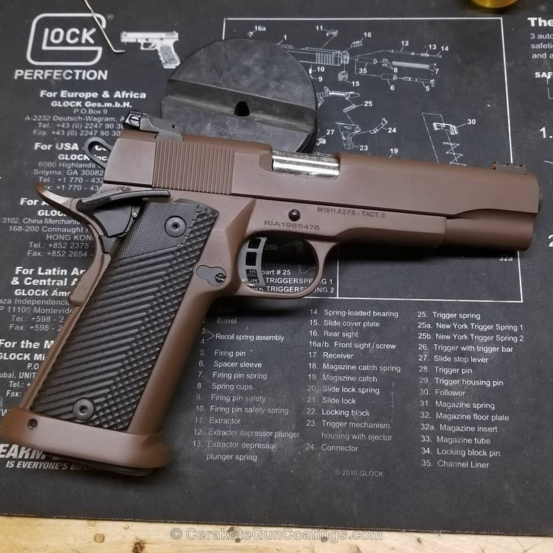Cerakote H-259 Barrett® Bronze Customer Sample
