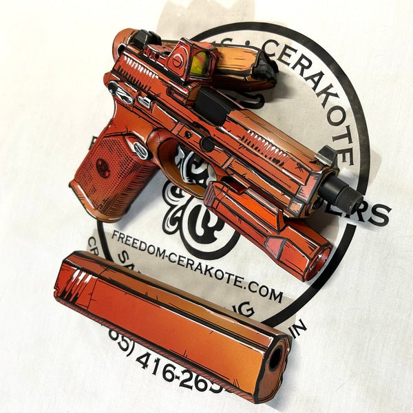 Cerakote H-322 Blood Orange Customer Sample