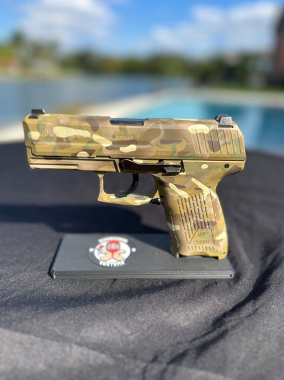 Cerakote H-343 MultiCam® Bright Green Customer Sample
