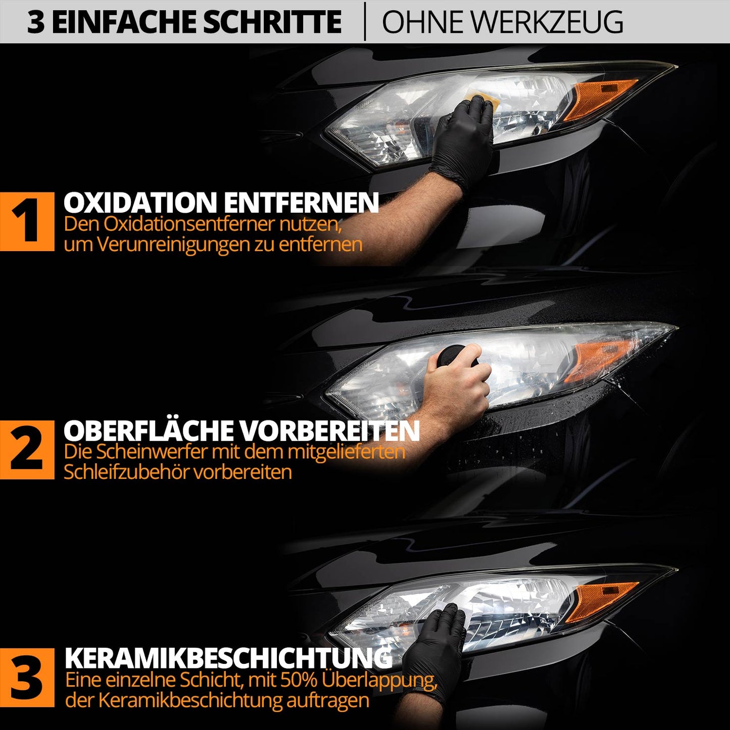 Cerakote Ceramic Headlight Restauration Kit Instructions