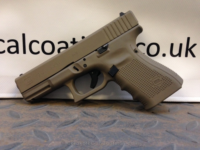 Cerakote HIR-265 Gen II Flat Dark Earth (FDE) NIR-Management Ceramic Coating Customer Sample