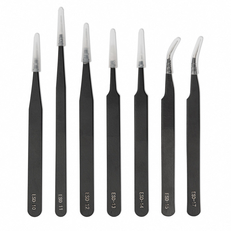 Antistatisches Pinzetten-Set (7-tlg.)