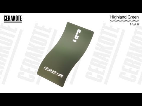 Cerakote H-200 Highland Green YouTube Color Sample