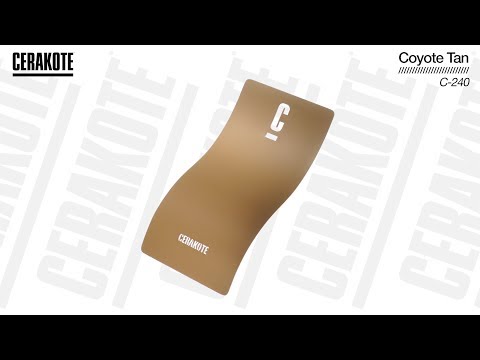 Cerakote C-240 Coyote Tan High Temp Coating YouTube Color Sample