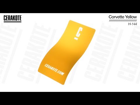 Cerakote H-144 Corvette Yellow YouTube Color Sample