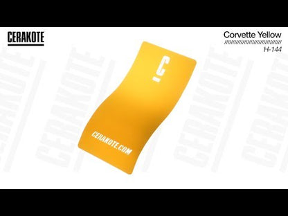 Cerakote H-144 Corvette Yellow YouTube Color Sample
