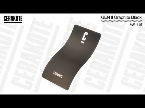 Cerakote HIR-146 GEN II Graphite Black NIR Management Coating YouTube Color Sample