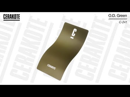 Cerakote C-241 O.D. Green Ceramic Coating YouTube Color Sample