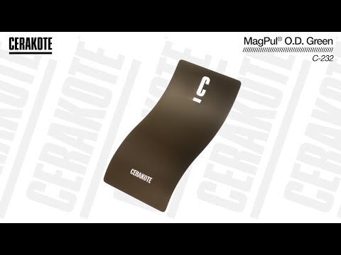 Cerakote C-232 MagPul® O.D. Green High Temp Ceramic Coating YouTube Color Sample