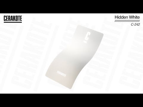 Cerakote C-242 Hidden White Ceramic Coating YouTube Color Sample