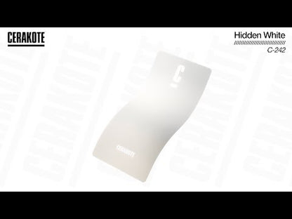 Cerakote C-242 Hidden White Ceramic Coating YouTube Color Sample