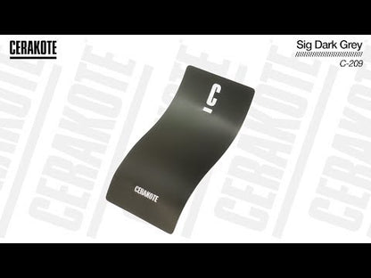 Cerakote C-209 Sig™ Dark Grey High Temp Coating YouTube Color Sample