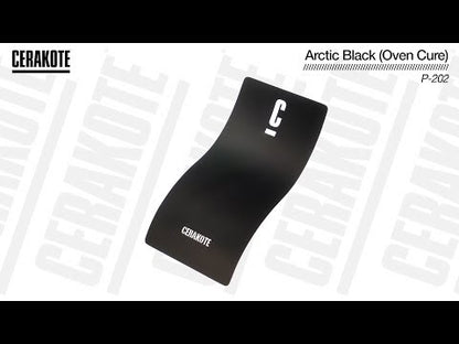 Cerakote P-202 Arctic Black YouTube Color Sample