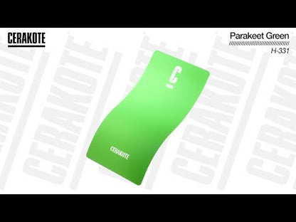 Cerakote H-331 Parakeet Green YouTube Color Sample