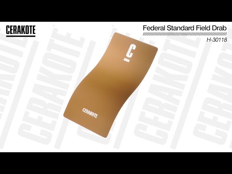 Cerakote H-30118 FS Field Drab YouTube Color Sample