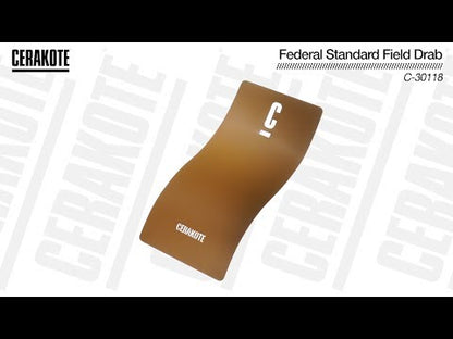 Cerakote C-30118 FS Field Drab High Temp Ceramic Coating YouTube Color Sample