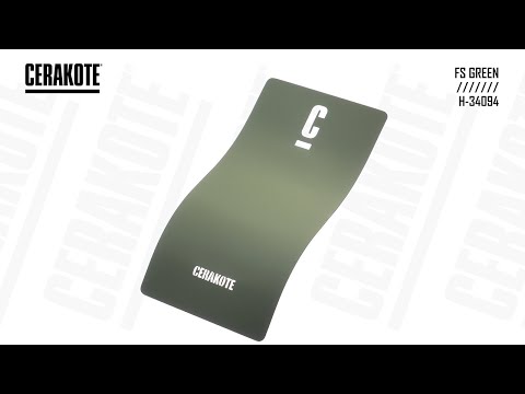 Cerakote H-34094 FS Green YouTube Color Sample