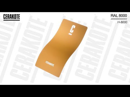 Cerakote H-8000 RAL 8000 YouTube Color Sample