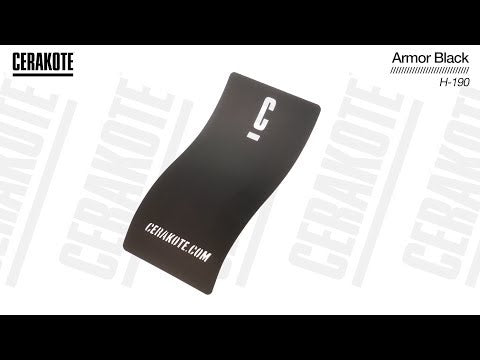 Cerakote H-190 Armor Black YouTube Color Sample