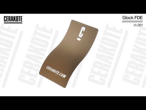 Cerakote H-261 Glock® FDE YouTube Color Sample