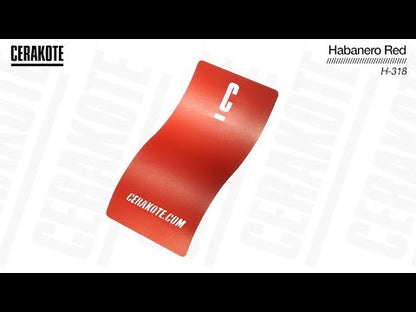 Cerakote H-318 Habanero Red YouTube Color Sample