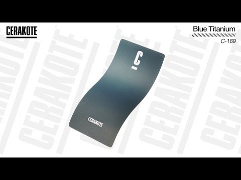 Cerakote C-189 Blue Titanium High Temp 1000°C Coating YouTube Color Sample