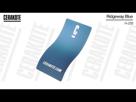 Cerakote H-220 Ridgeway Blue YouTube Color Sample