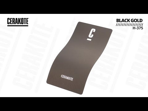 Cerakote H-375 Black Gold YouTube Color Sample